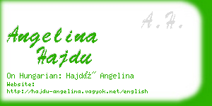 angelina hajdu business card